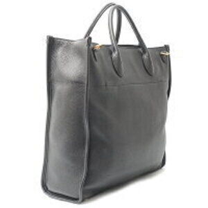 Gucci black tote leather logo bag shoulder